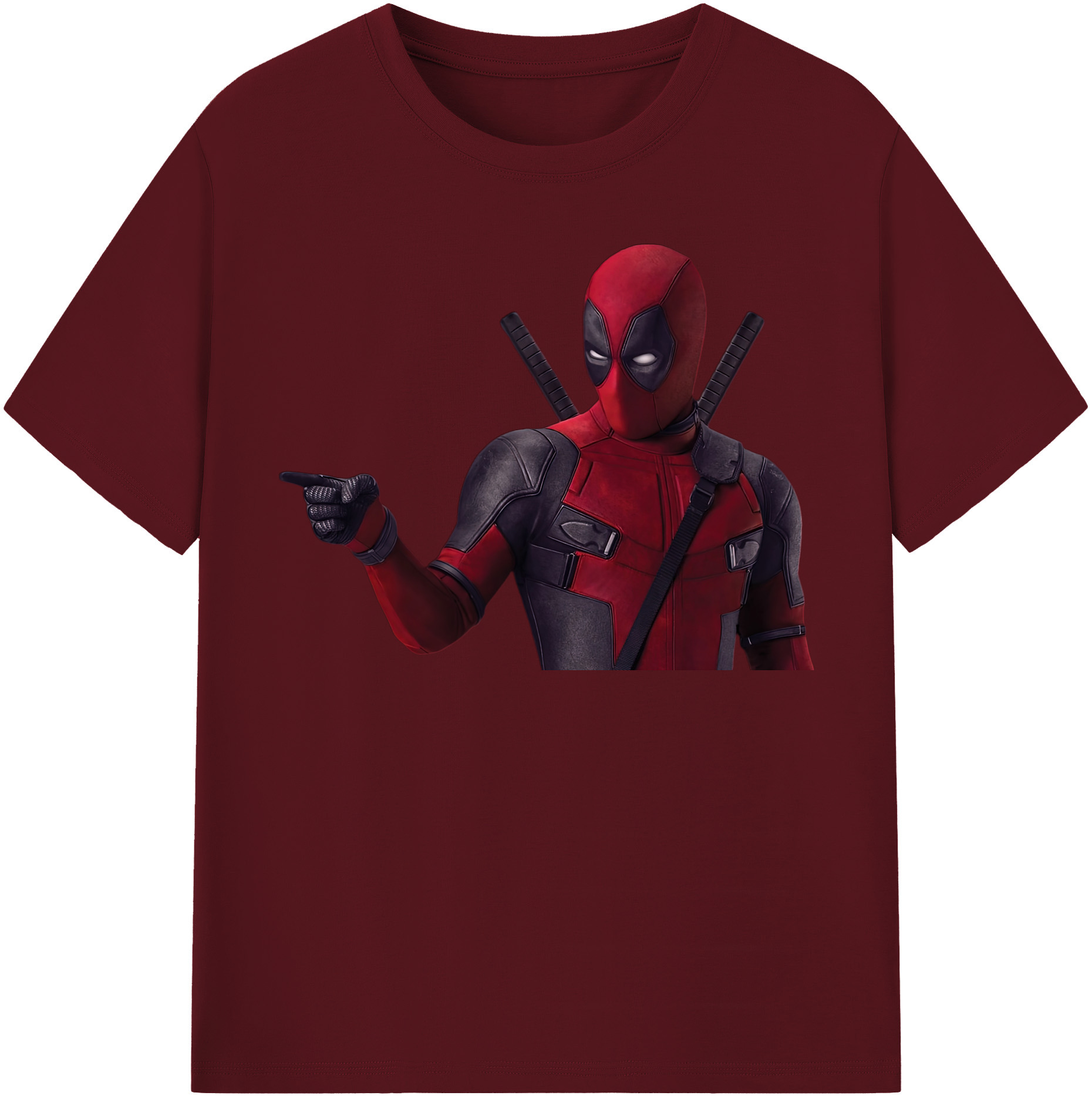 （画像用） Deadpool デッドプール 綿100％半袖Tシャツ（フロントプリント）